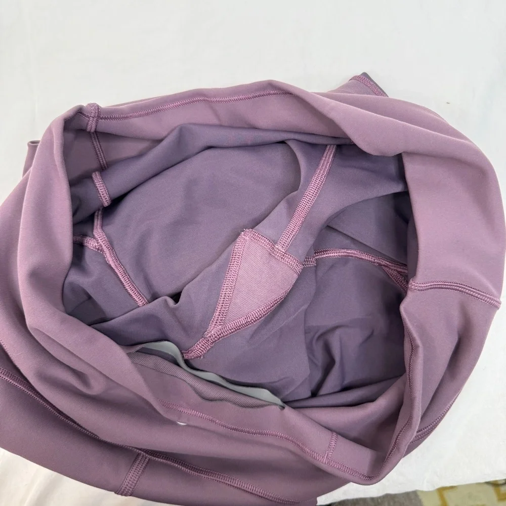 Lululemon In Movement Crop Leggings Everlux Smoked Mulberry 12